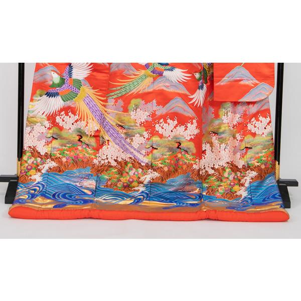 花嫁さんの打掛 朱赤に 霞に雉 26434＃ : あざらし堂ヤフー店 - 通販