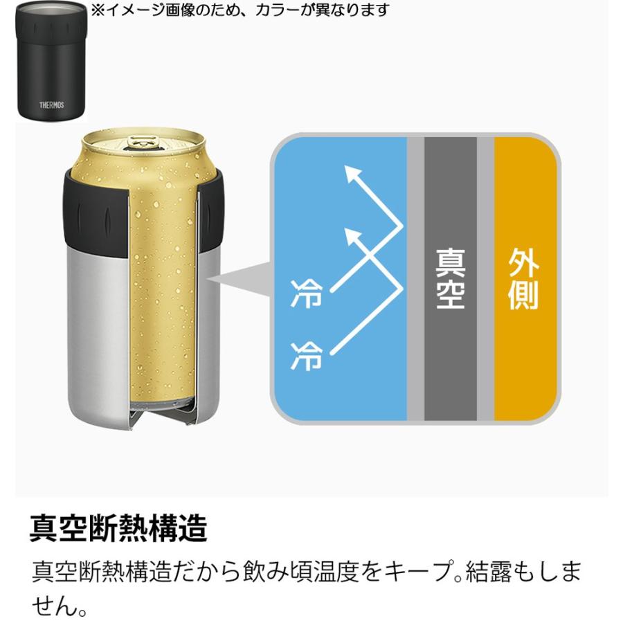 サーモス 保冷缶ホルダー 350ml缶用 ブラック JCB-352 BK｜azarashifin｜04