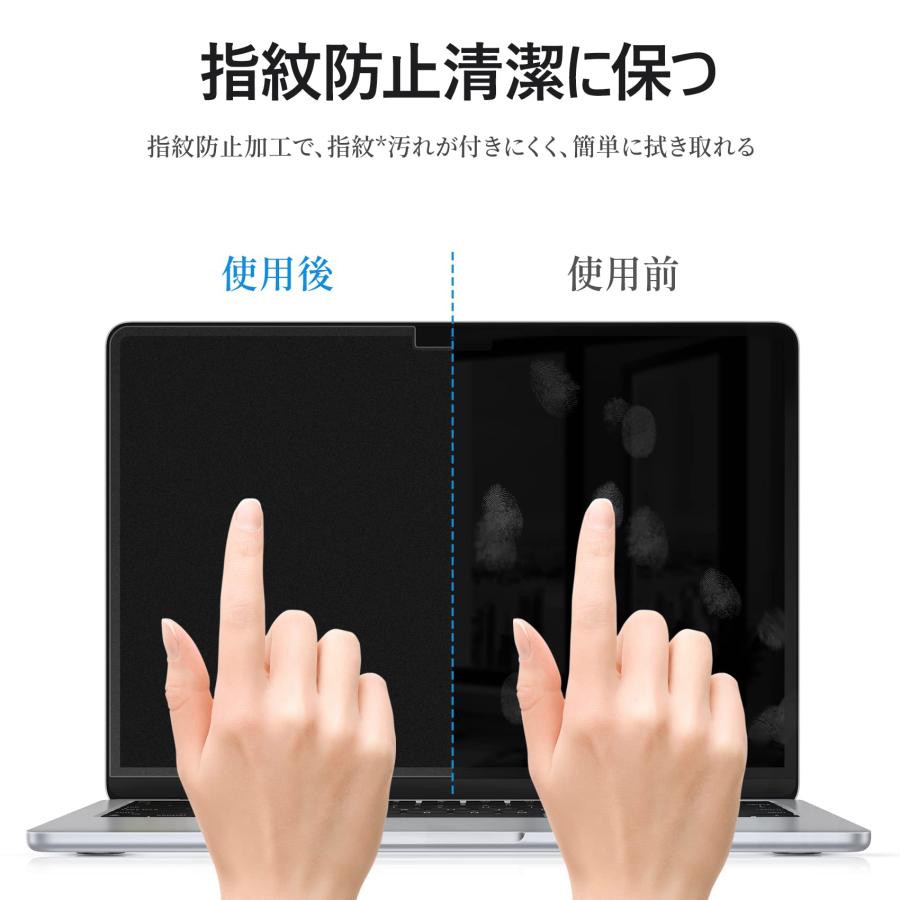 NIMASO アンチグレア フィルム MacBook Air 13.6インチ 2024 M3 / 2022 M2 チップ 対応 マックブックエアー 1｜azarashifin｜04