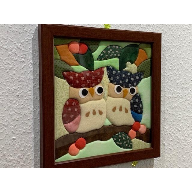 さくらほりきり】きめこみ とまり木のふくろう : ギャラリー菜根