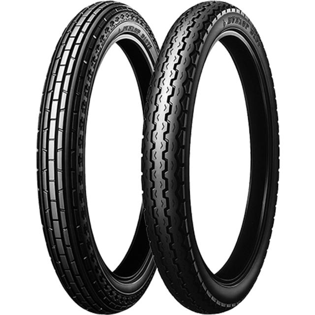 DUNLOP D107 前後セット 2.25-17F 33L 2.50-17R 38L : AZサイクル