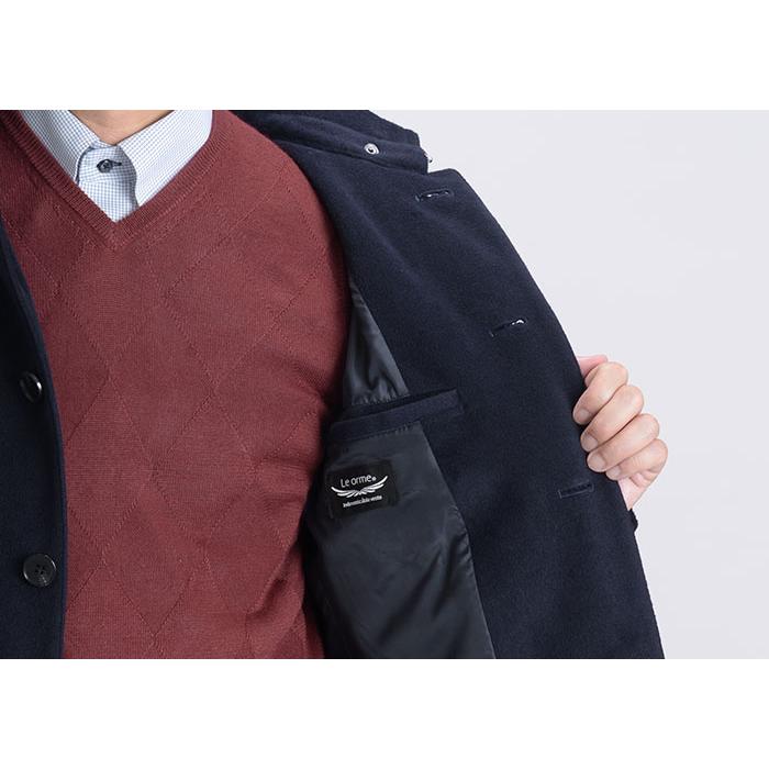 スーツスタイルMARUTOMI ビジネスコート メンズ コート スリム 襟高