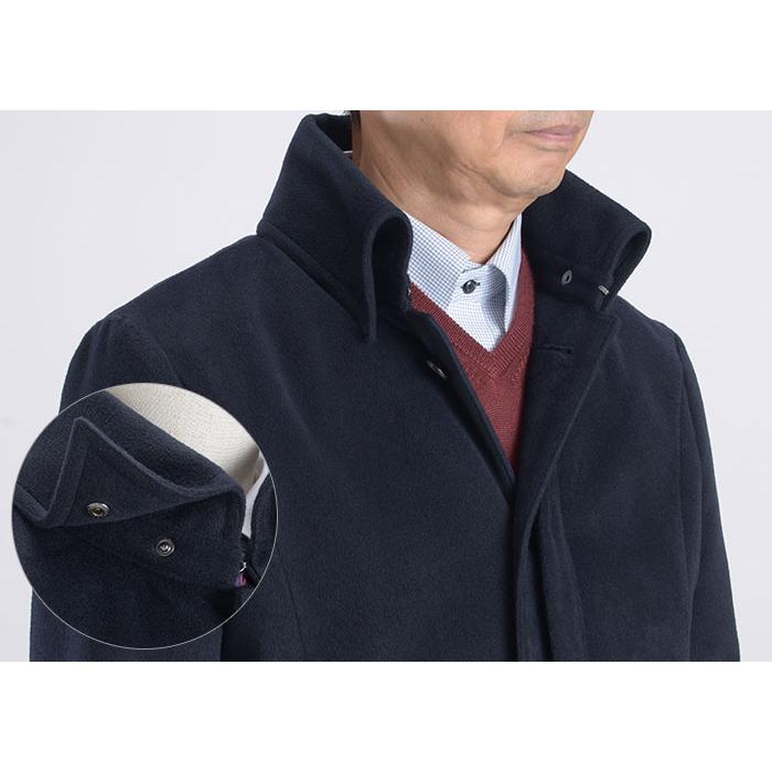 極美品 シップス ライナー付コート ウール ネイビー Mロロピアーナ上質ビジネス 極美品 シップス ライナー付コート ウール ネイビー M