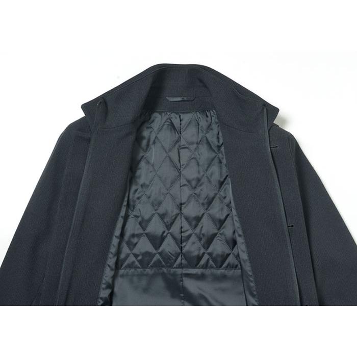 コート ビジネス メンズ アウター スタンドカラーコート 通勤 2枚衿 ハーフコート スーツコート あたたかい 秋冬 | スーツスタイルMARUTOMI | 18