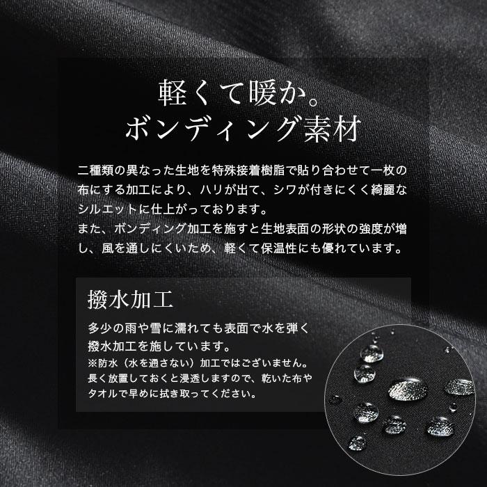 3Lサイズ限定】 ビジネスコート メンズ スタンドカラーコート 2枚衿