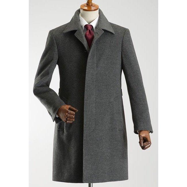 カシミヤ混ウール素材 シングルステンカラーコート ビジネス ブラック 黒 グレー 灰色 メンズ コート 秋冬 おしゃれ 40代 50代 Cb69 Suit Story 通販 Yahoo ショッピング