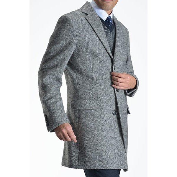 コート メンズ チェスターコート ビジネスコート 3つボタン シングル ウール混紡 Cb99 Suit Story 通販 Yahoo ショッピング