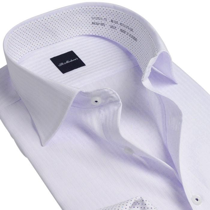 長袖 ワイシャツ 形状記憶 メンズ ラベンダー Yシャツ クールビズ ビジネスシャツ 形態安定 ドレスシャツ おしゃれ 安い 流行り ストライプ パープル Dasm76 10 Suit Story 通販 Yahoo ショッピング