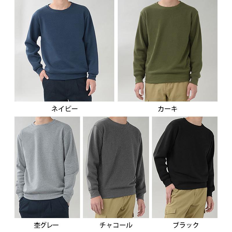 トレーナー スウェット クルーネック 裏起毛 メンズ カジュアル