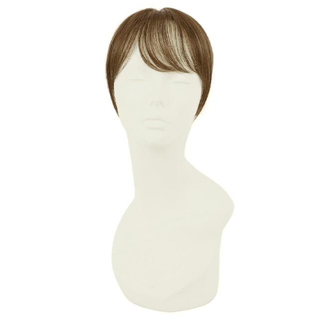 部分 白髪隠し ウィッグ ショート  かつら ウイッグ 頭頂部 女性 トップ カバー ヘアピース 白髪かくし 薄毛隠し 60代 母の日の画像