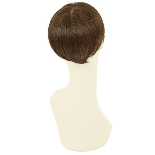 部分 白髪隠し ウィッグ ショート  かつら ウイッグ 頭頂部 女性 トップ カバー ヘアピース 白髪かくし 薄毛隠し 60代 母の日の画像