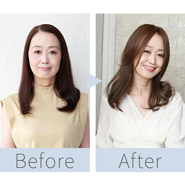 ウィッグ 部分 白髪隠し 頭頂部 女性 かつら カツラ トップ カバー ヘアピース ロング つけ髪 白髪かくし 薄毛隠し つむじ 自然 60代 母の日 |  | 09