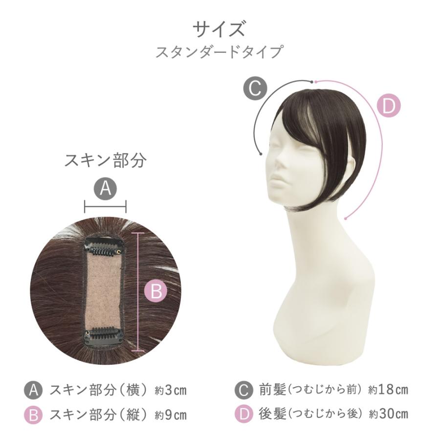 部分ウィッグ  カバーピース ヘアピース 白髪隠し つけ髪 頭頂部 ミセス メッシュ 薄毛隠し グレーヘア 母の日 40代 50代 60代 70代 スタンダード約30cm |  | 05