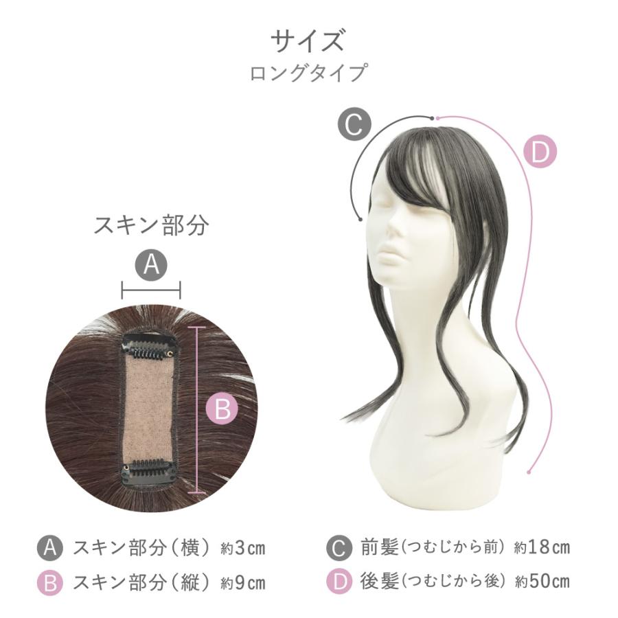 部分ウィッグ  カバーピース ヘアピース 白髪隠し つけ髪 頭頂部 ミセス メッシュ 薄毛隠し グレーヘア 母の日 40代 50代 60代 70代 スタンダード約30cm |  | 07