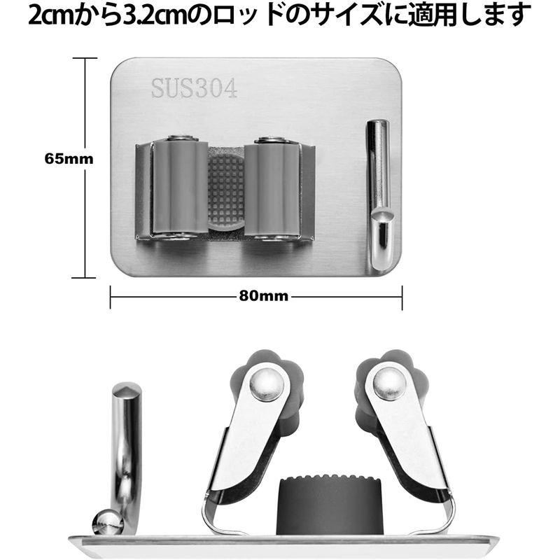 爆買いセール爆買いセールモップホルダー ほうき ハンガー 壁掛け フック モップ ホルダー 収納 ラック 防水両面テープ 取り付け簡単 (4) フック、マグネット、画鋲 モップホルダー ほうき ハンガー 壁掛け フック モップ ホルダー 収納 ラック 防水両面テープ 取り付け簡単 (4)