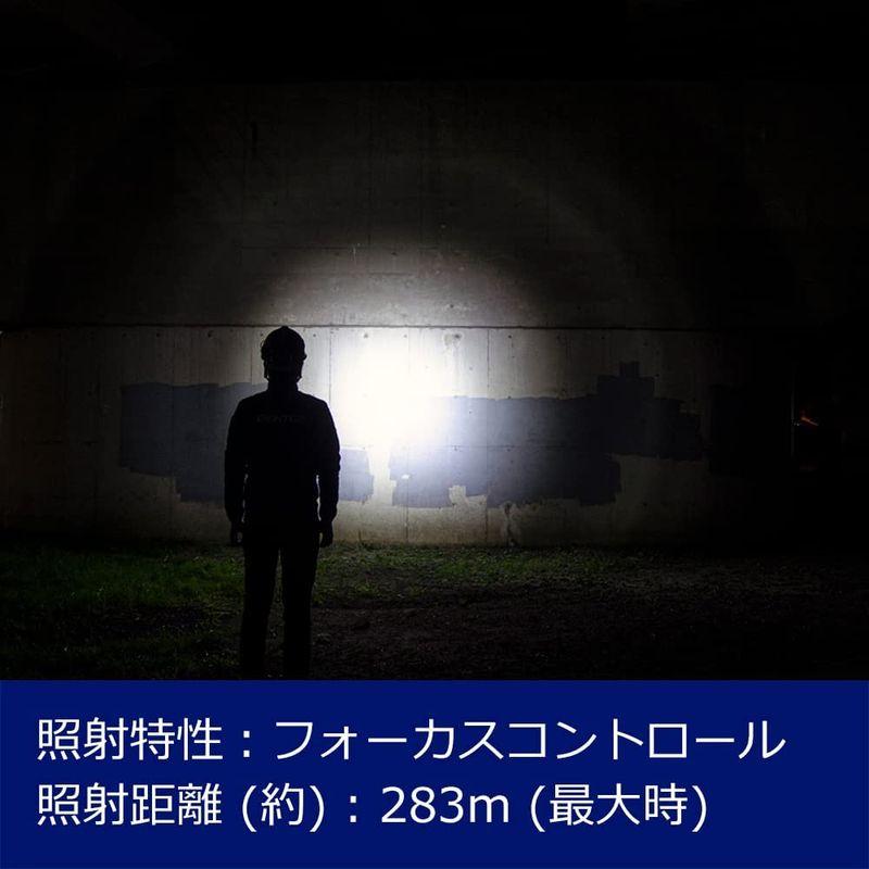 GENTOS(ジェントス)　LED　ヘッドライト　明るさ1200ルーメン　USB充電式　後部認識灯　実用点灯7時間　専用充電池または単3形電