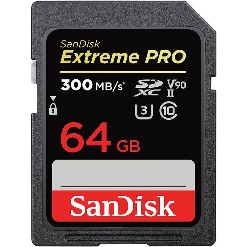 SanDisk 64GB Extreme PRO SDXC UHS-II Memory Card - C10， U3， V90