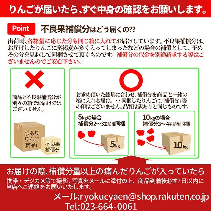 りんご 訳あり 10kg 山形県産 サンふじ リンゴ ご家庭用 ジュース お徳用 訳ありりんご 10キロ 産地直送 送料無料 遠方送料加算 訳あり りんご｜azimiya｜12