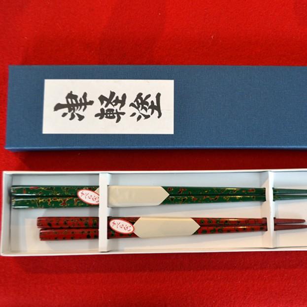 伝統工芸 津軽塗 箸 5膳セット 手造り 伝統工芸品・津軽塗箸！滑らない箸！ 結婚祝い プレゼントに最適なはし