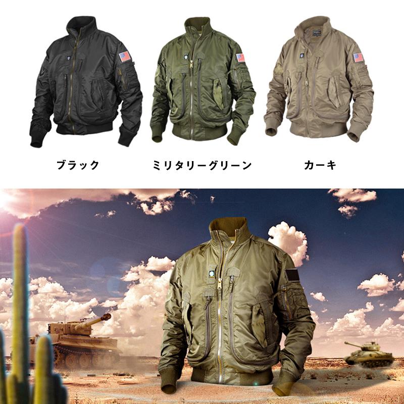 無料長期保証 ミリタリージャケット メンズ おしゃれ Ma 1 フライトジャケット バイクジャケット アウター ブルゾン 春 秋 冬 コート 立ち襟 M 3xl Reseau Fbus Fr
