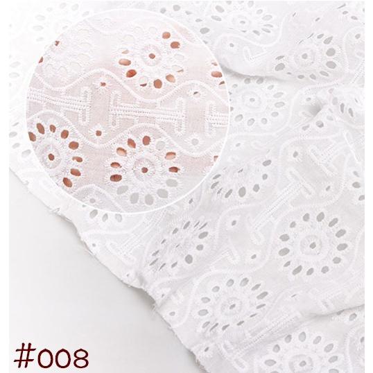 衣装 手作り 刺繍 綿100 コットン 綿レース カットワークレース生地 レース生地 ローンレース生地 花柄 3種類の模様選択可 幅1 3m 長さ1m 洗えるマスク素材 C By 167 あじさい商店 通販 Yahoo ショッピング