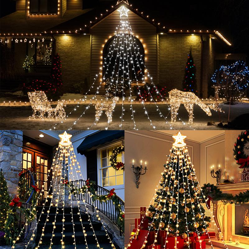 イルミネーションライト 屋外 クリスマス Ledライト 350球 防水 8モード 部屋 壁 飾りライト クリスマスツリー パーティー 新年 祝日 結婚式 庭 Pbd 1 あじさい商店 通販 Yahoo ショッピング