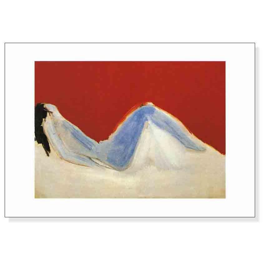 ポスター アート RECLINING NUDE（ニコラ ド スタール） 額装品 アルミ