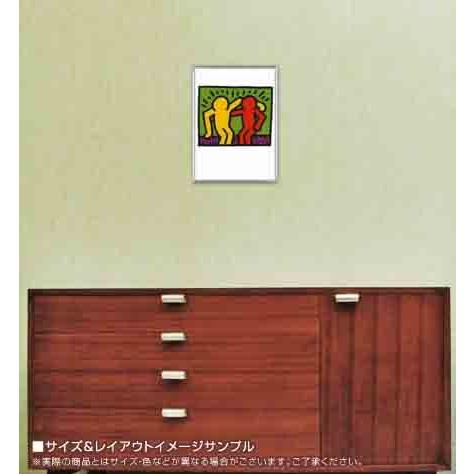 ポスター アート Pop Shop I 1987（キース ヘリング） 額装品 アルミ製ベーシックフレーム_1