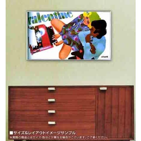 ポスター アート Poster for Valentine(1970)（エディジオ ボンファンテ） 額装品 アルミ製ベーシックフレーム｜aziz｜02