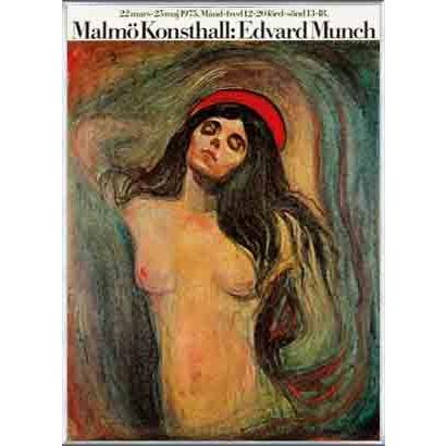 ポスター アート Malmo Expressionism エキシビジョン（エドヴァルド ムンク） 額装品 アルミ製ベーシックフレーム
