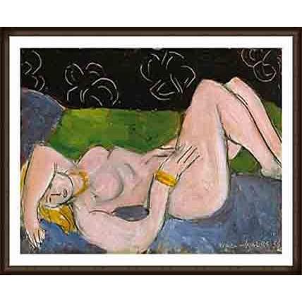 アンリ・マティス、若い娘と花瓶 あるいはバラの色の裸婦、希少な額装