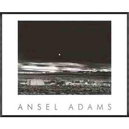 アンセルアダムス　額装品 ポスター アート ムーンライズ（アンセル アダムス） 額装品 アルミ製