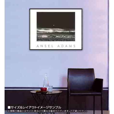 ポスター アート ムーンライズ（アンセル アダムス） 額装品 アルミ製