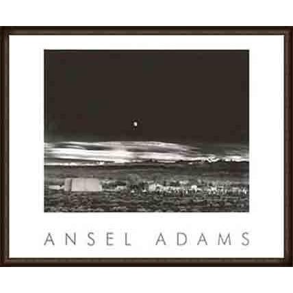 ポスター アート ムーンライズ（アンセル アダムス） 額装品 ウッド