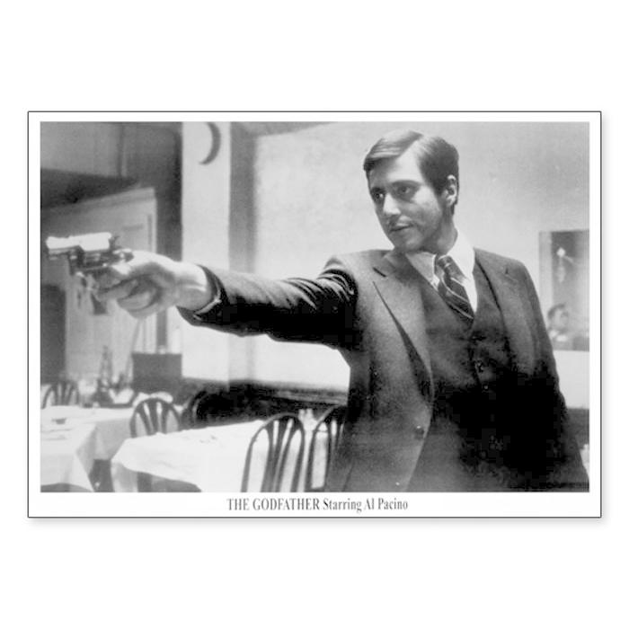 90年代☆レア版！ゴッドファーザー The Godfather 額付 ポスター