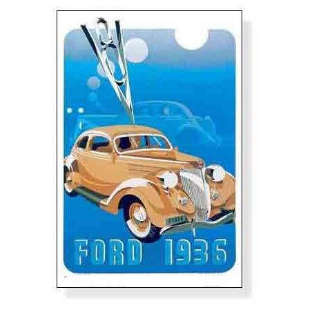 ポスター アート フォード、1936（アーティスト不明） 額装品 ウッドベーシックフレーム_2
