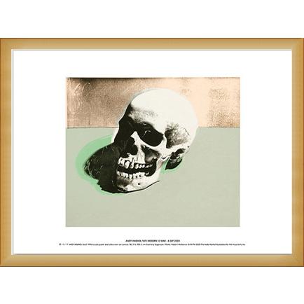 Skull (white) 1976 exhibition（アンディ ウォーホル） 額装品 ウッド