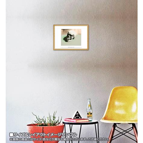 Skull (white) 1976 exhibition（アンディ ウォーホル） 額装品 ウッド