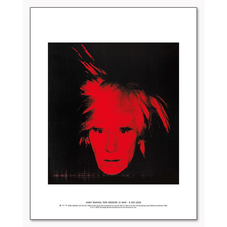 Self Portrait 1986 exhibition（アンディ ウォーホル） 額装品 アルミ 