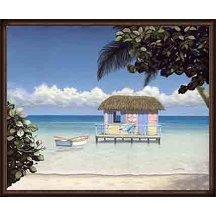 Island Hut（ダニエル ポレラ） 額装品 ウッドハイグレードフレーム