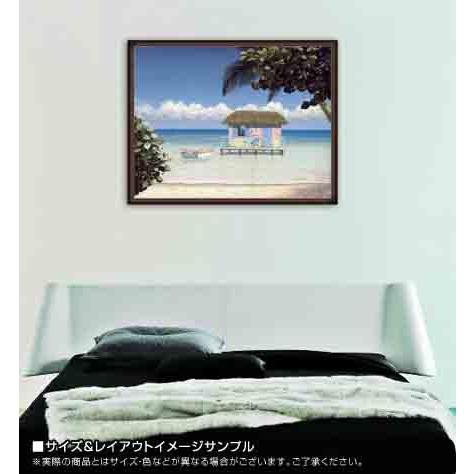Island Hut（ダニエル ポレラ） 額装品 ウッドハイグレードフレーム_1