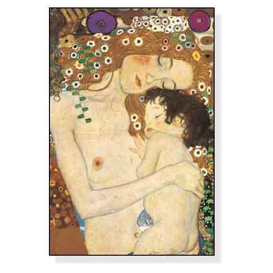 ポスター アート 母と子 (1905)（グスタフ クリムト） 額装品 アルミ製ベーシックフレーム_2
