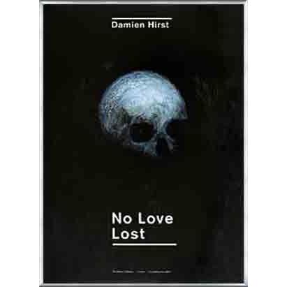 アート Love Lost ing Skull（ダミアン ハースト） 額装品 【COLLCTION】 アルミ製ベーシックフレーム