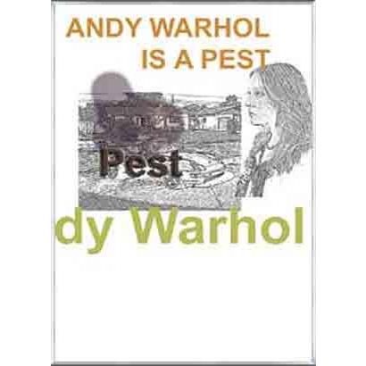 ポスター アート Andy Warhol is a Pest 限定100枚（ヨハネス アルバーズ） 額装品 アルミ製ベーシックフレーム