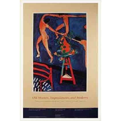 ポスター アート Nasturtiums and The Dance、 1912（アンリ マティス） 額装品 ウッドベーシックフレーム