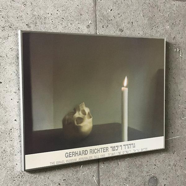特別価格Skull with Candle ゲルハルト・リヒター アートポスター 特別額装品/Skull with Candle（ゲルハルト リヒター） : azポスター