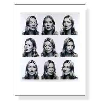 ポスター アート Kate Moss （ケイトモス）（コリン デイ） 額装品 