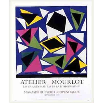 品質が de rencontre la A アート ポスター Matisse（アンリ ウッドベーシックフレーム 額装品 マティス） リトグラフ