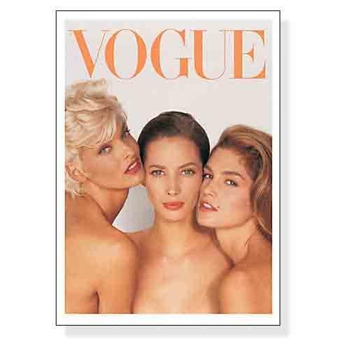 ポスター アート June 1991 (Vogue cover)（ヴォーグ） 額装品 ウッド