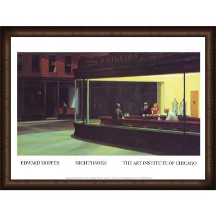 ナイトホークス 【Nighthawks 1942】（エドワード ホッパー） 額装品
